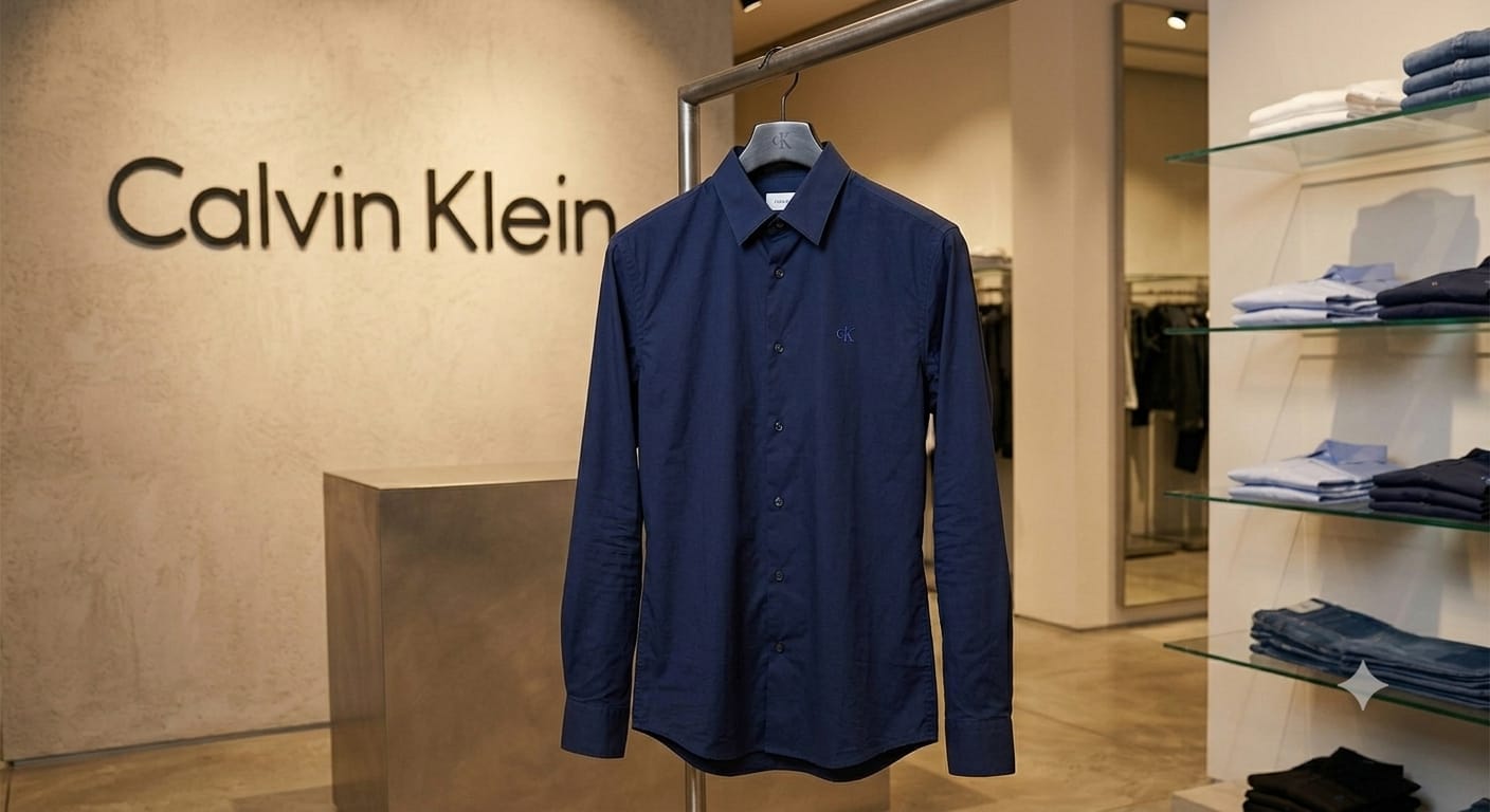 CALVIN KLEIN 2026 premium navy blue shirt fashion wear