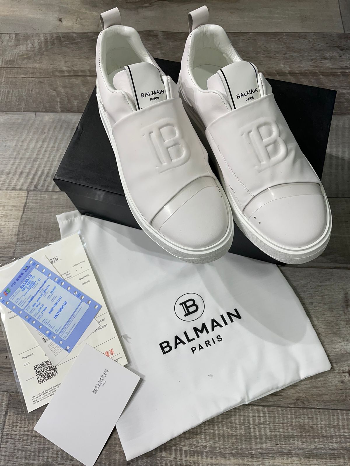 BALMAIN PARIS || B-COURT LEATHER SNEAKERS - FASHION MYST 