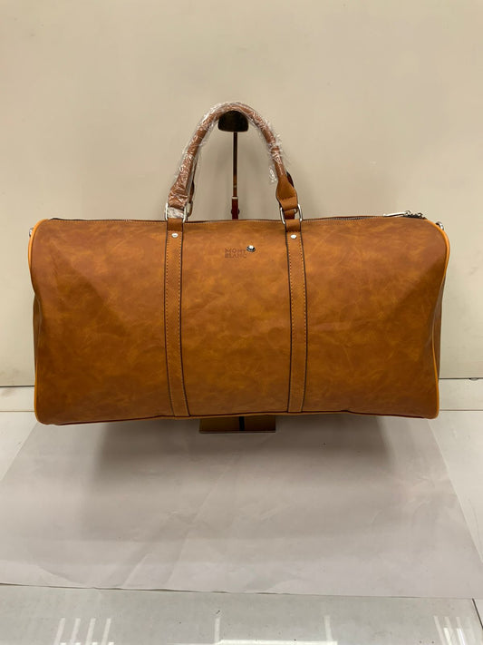 MONT BLANCE || LEATHER DUFFLE BAG - FASHION MYST 