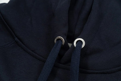 AMI PARIS || Ami Paris Logo Hoodie – Navy & Cream Comfortable Streetwear