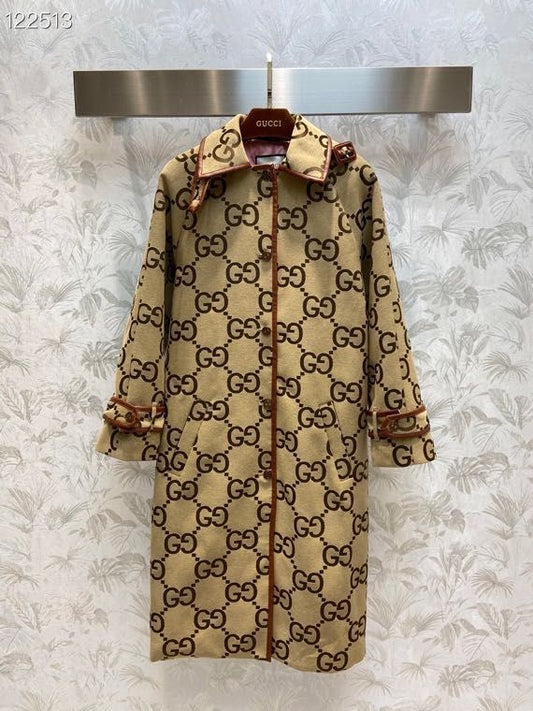 Gucci Jumbo GG Canvas Coat For Women