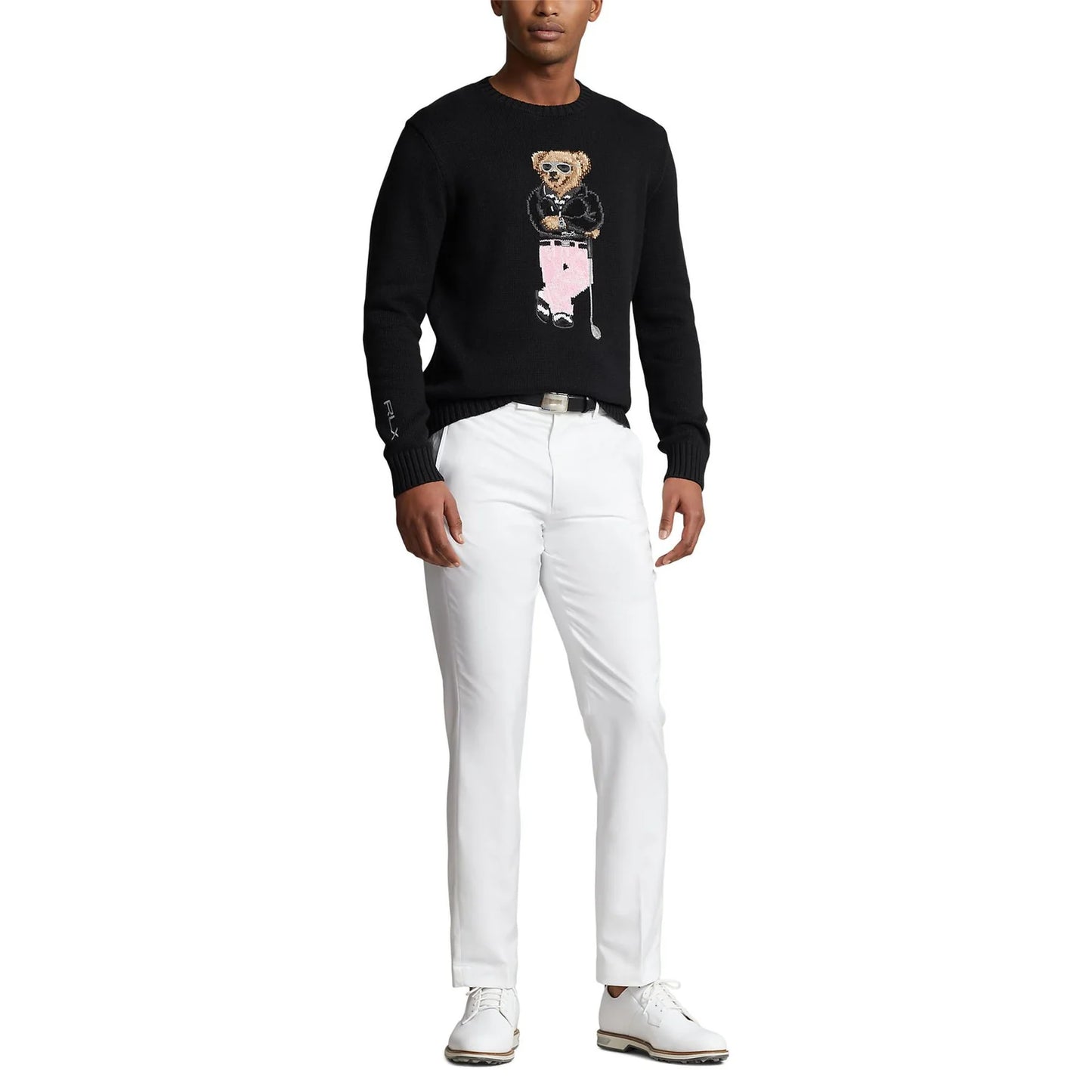 POLO RALPH LAUREN || Men's The Ralph & Ricky Bear Black Sweater