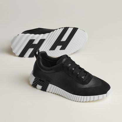 【羽織るだけでお洒落】Hermes Coaching Remixマキシパレオ HERMES || Stylish Black Leather Bouncing Sneakers With