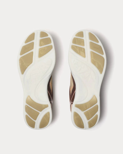 BURBERRY ||  Mesh and Leather Low-Top Sneakers with Vintage Check Broom