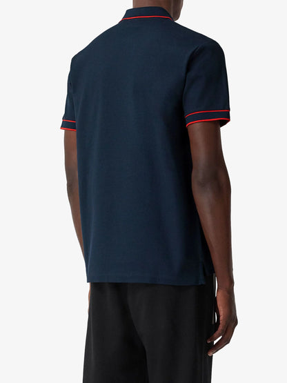 BURBERRY || Icon Stripe Zipped Polo T-Shirt - FASHION MYST 