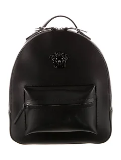 VERSACE || Leather Medusa Palazzo Backpack - FASHION MYST 