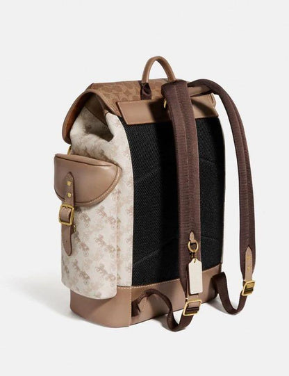 PREMIUM HITECH BACKPACK WITH HORSE AND CARRIAGE PRINT - FASHION MYST 