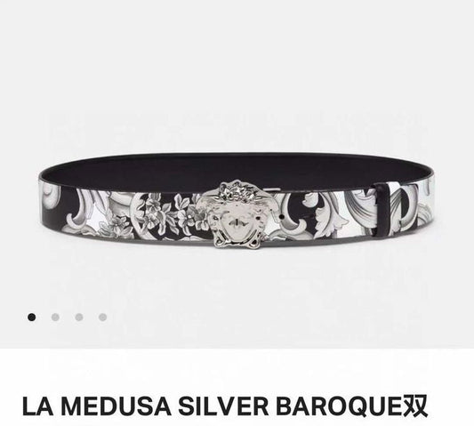 Versace La Medusa Golden Baroque Reversible Belt - FASHION MYST 