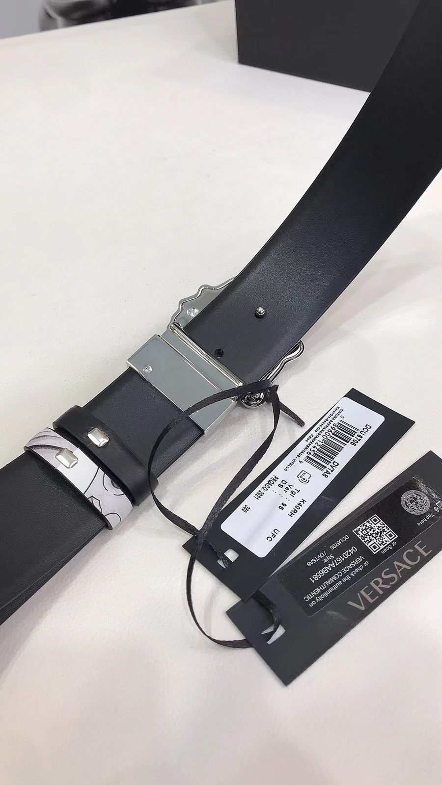 Versace La Medusa Silver Baroque Reversible Belt – FASHION MYST