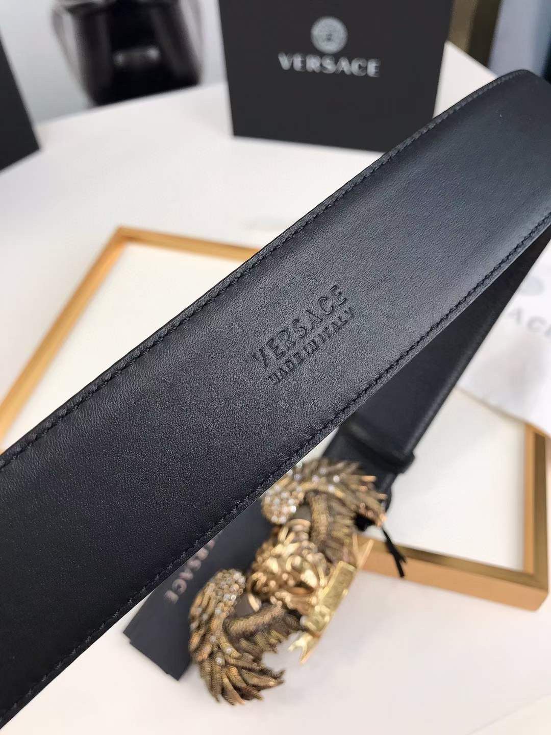 VERSACE Versace Winged Medusa Belt FASHION MYST