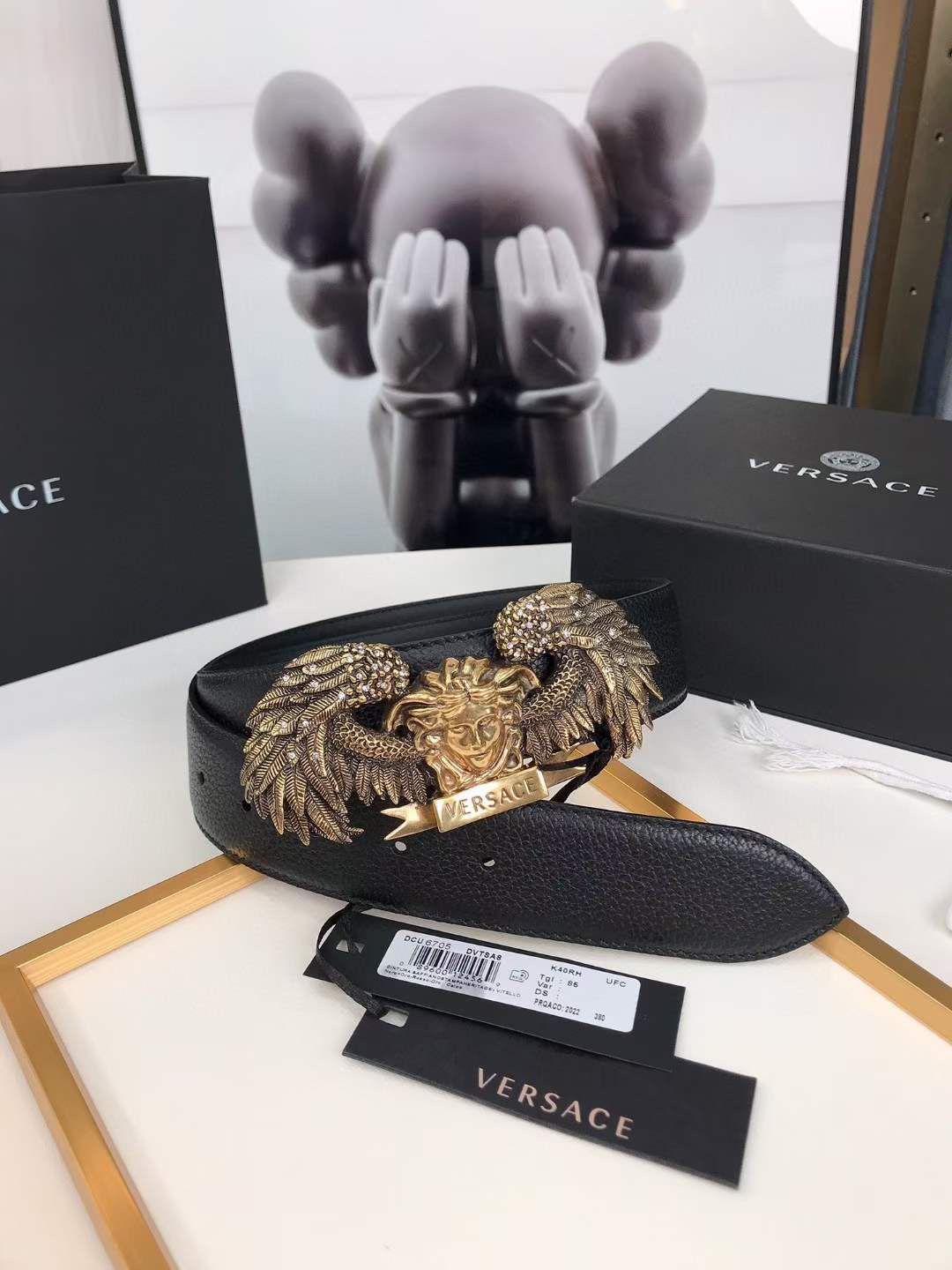 VERSACE || Versace Winged Medusa Belt - FASHION MYST 