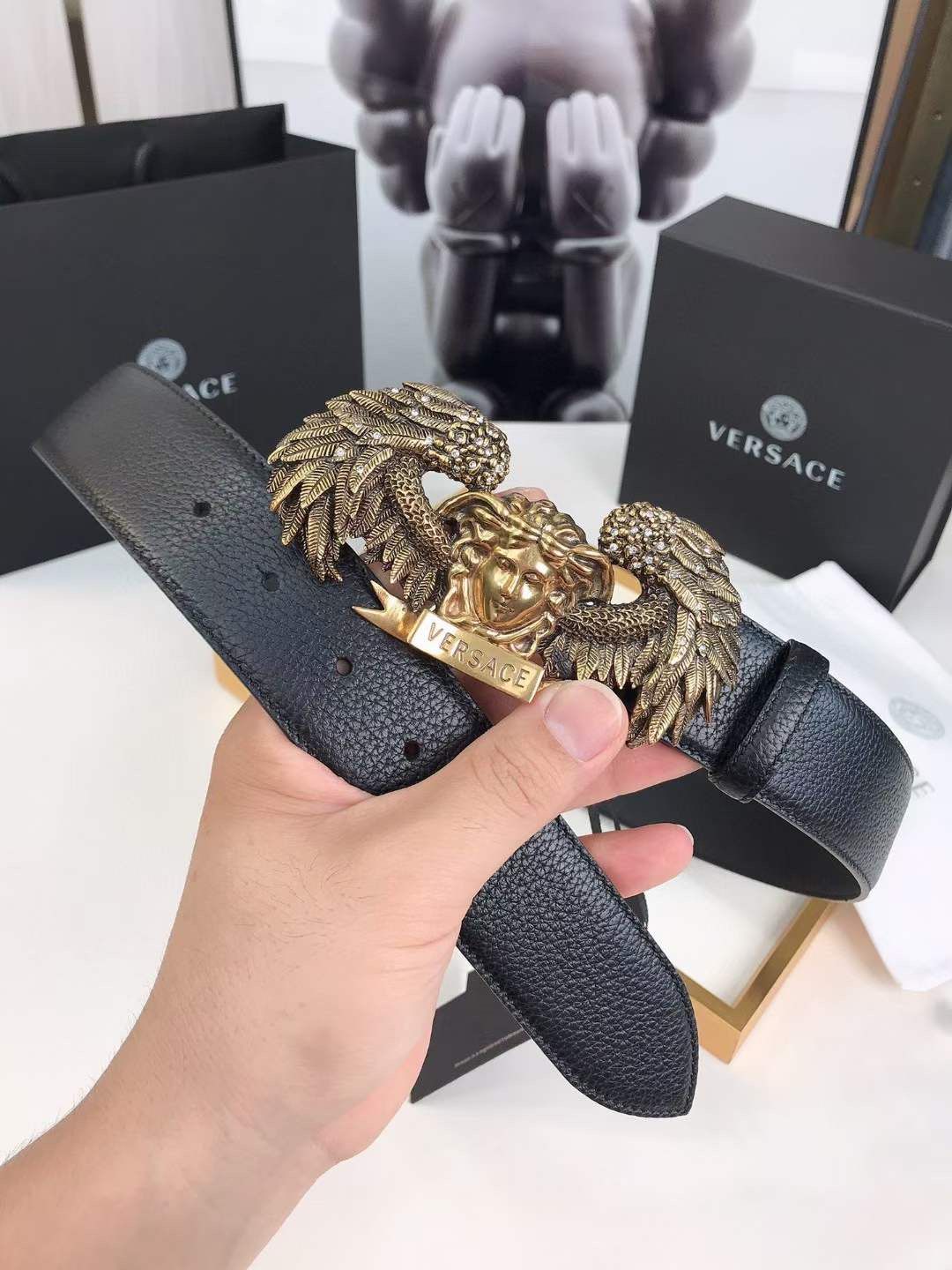 VERSACE || Versace Winged Medusa Belt - FASHION MYST 