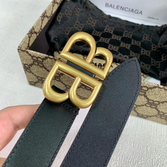 VINTAGE GOLD TONED BUCKLE BELT FOR MEN - FASHION MYST 