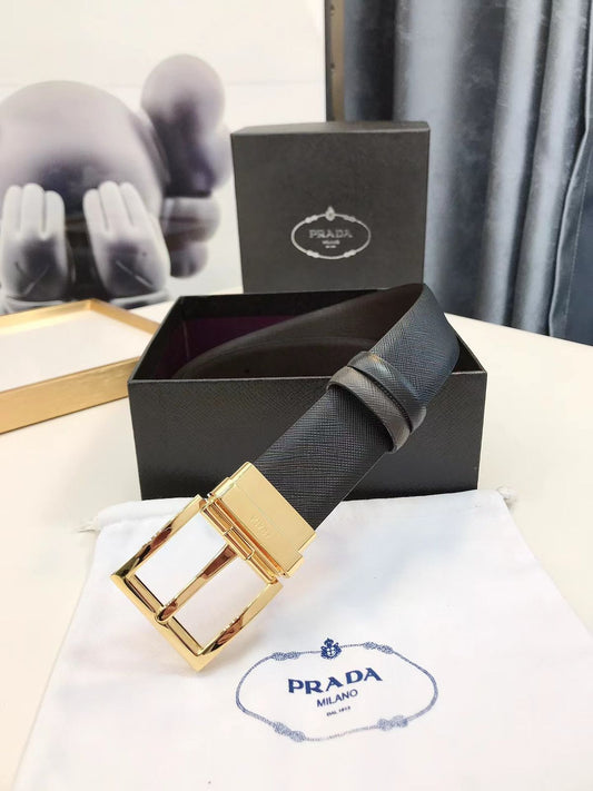 VINTAGE GOLD TONED BUCKLE BELT FOR MEN - FASHION MYST 