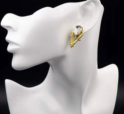 Versace || Virtus Stud Earrings - FASHION MYST 