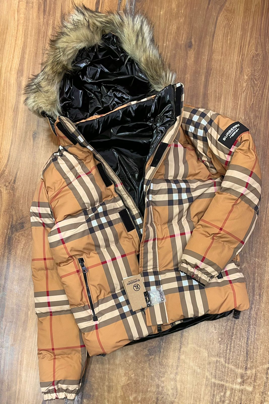 Luxury Convertible Check Puffer Jacket For Men - FASHION MYST 