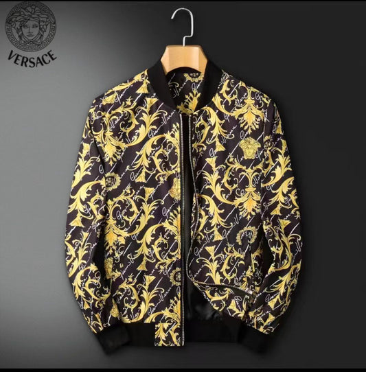 Premium Baroque Print Bomber Jacket - FASHION MYST 