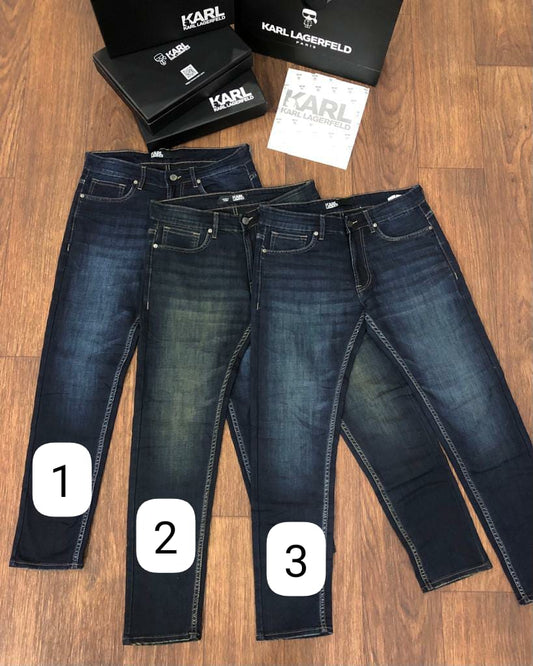 KARL LAGERFELD|| Premium Quality Solid Poly Cotton Regular Boy's Jeans - FASHION MYST 