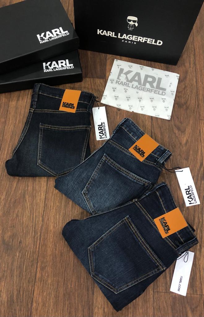 KARL LAGERFELD|| Premium Quality Solid Poly Cotton Regular Boy's Jeans - FASHION MYST 