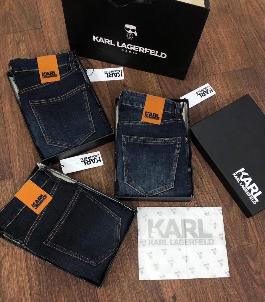 KARL LAGERFELD|| Premium Quality Solid Poly Cotton Regular Boy's Jeans - FASHION MYST 