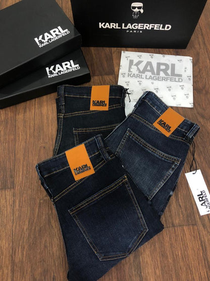 KARL LAGERFELD|| Premium Quality Solid Poly Cotton Regular Boy's Jeans - FASHION MYST 