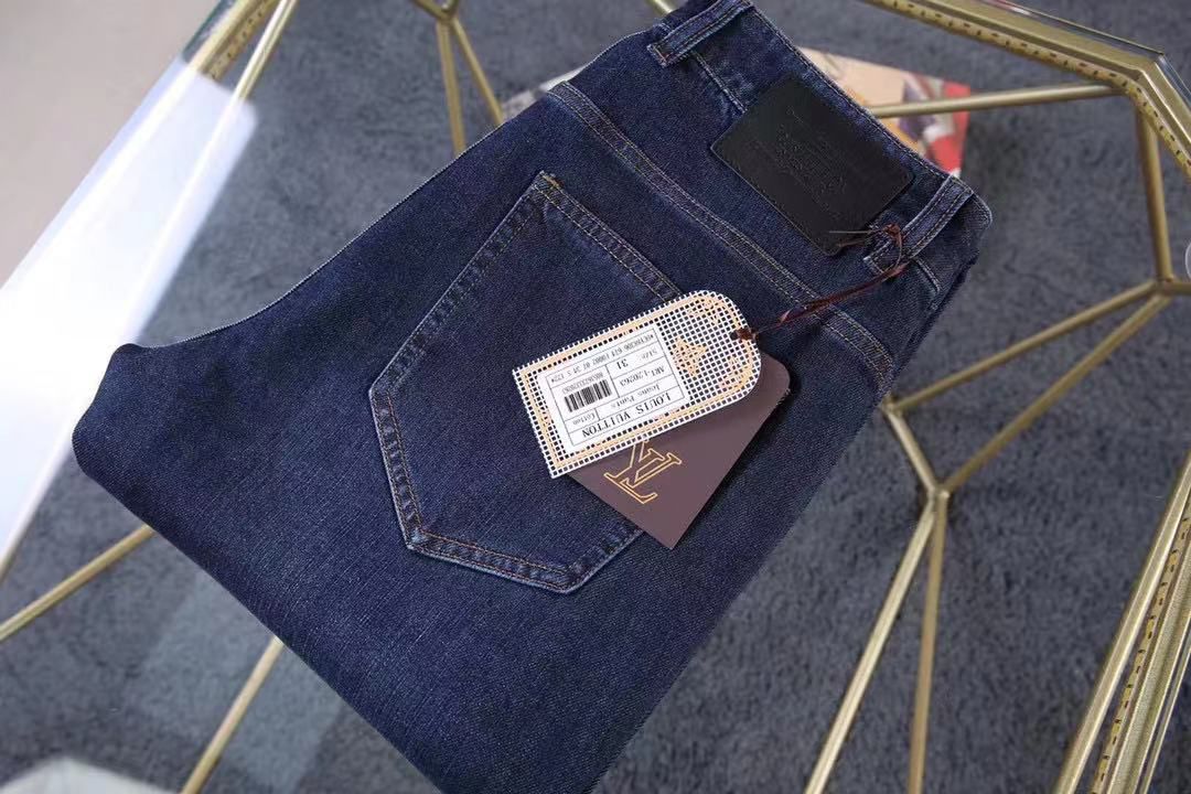 LOUIS VUITTON || Patched Initial Stretchable Denim - FASHION MYST 