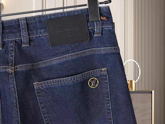 LOUIS VUITTON || Patched Initial Stretchable Denim - FASHION MYST 