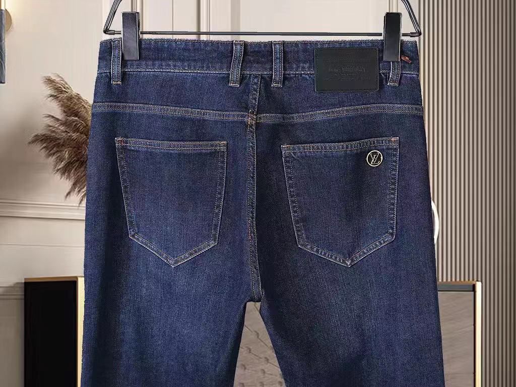 LOUIS VUITTON || Patched Initial Stretchable Denim - FASHION MYST 