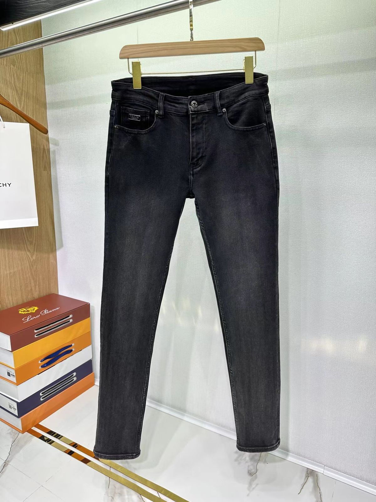 PRADA || 2023 New Autumn And Winter Comfortable Stretch Cotton Blended Pencil Jeans - FASHION MYST 