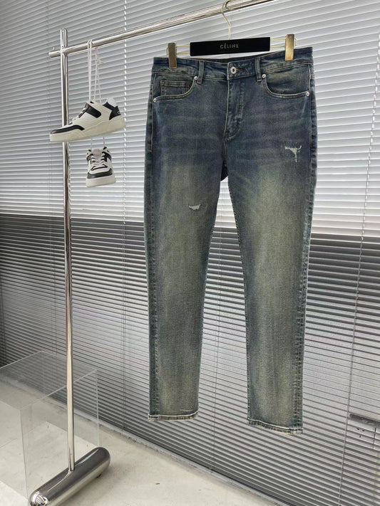 PRADA || Gradient Washed Men's Long Rugged Denim Jeans - FASHION MYST 