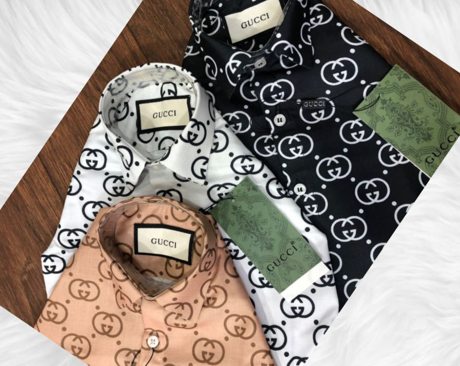 GUCCI || Kid's GG Logo Printed Shirt – FASHION MYST