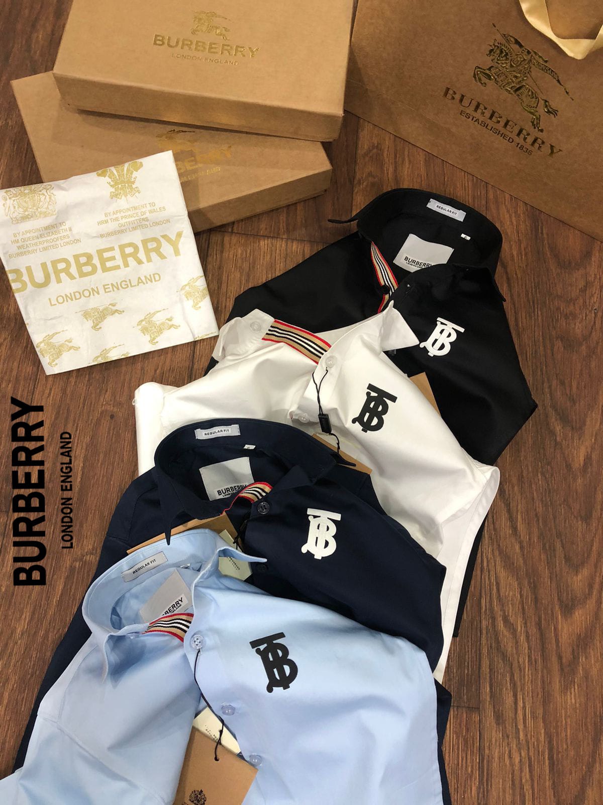 BURBERRY || TB Logo Luxury Quality Kid's Shirt - FASHION MYST 