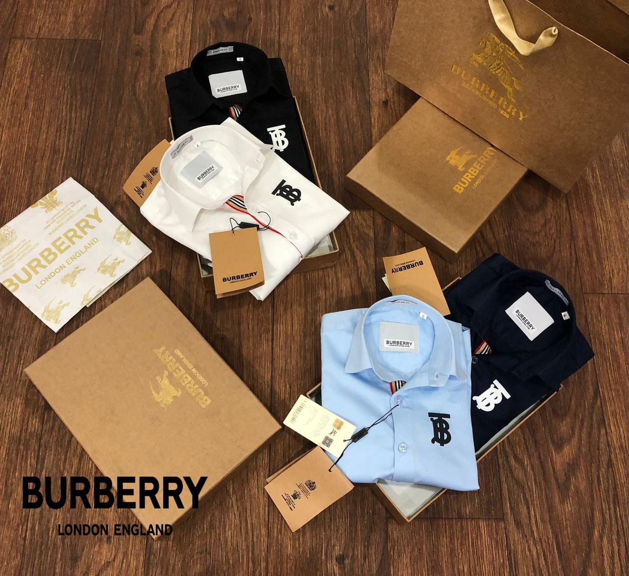 BURBERRY || TB Logo Luxury Quality Kid's Shirt - FASHION MYST 