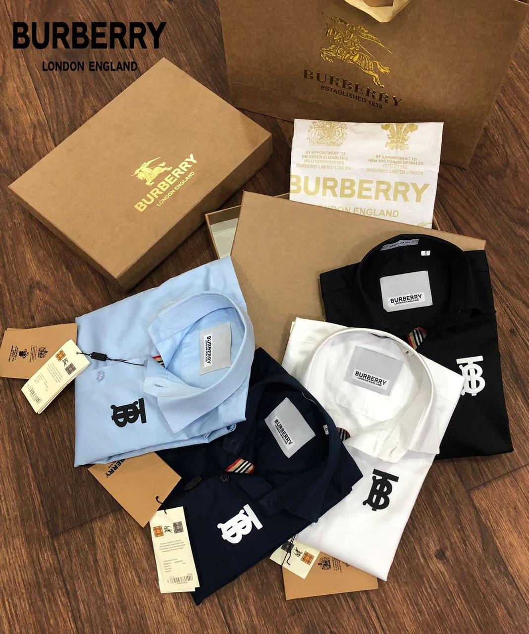 BURBERRY || TB Logo Luxury Quality Kid's Shirt - FASHION MYST 