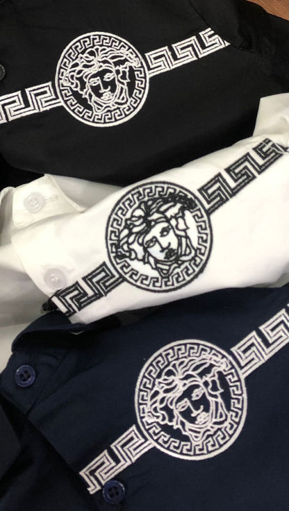 VERSACE || Premium Kid's Shirt With Medusa Logo - FASHION MYST 