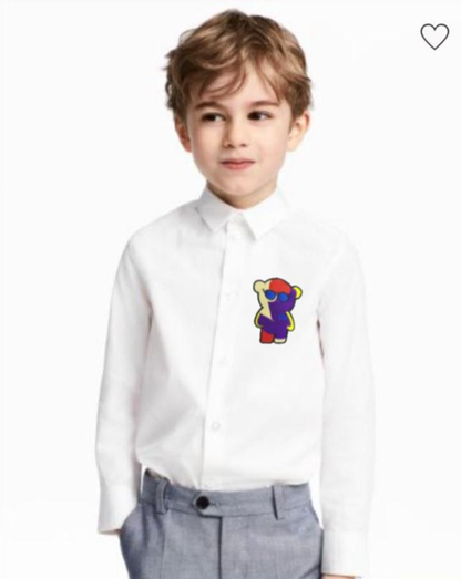 EMPO*IO ARM*NI || Luxury Teddy Logo Kid's Shirt - FASHION MYST 