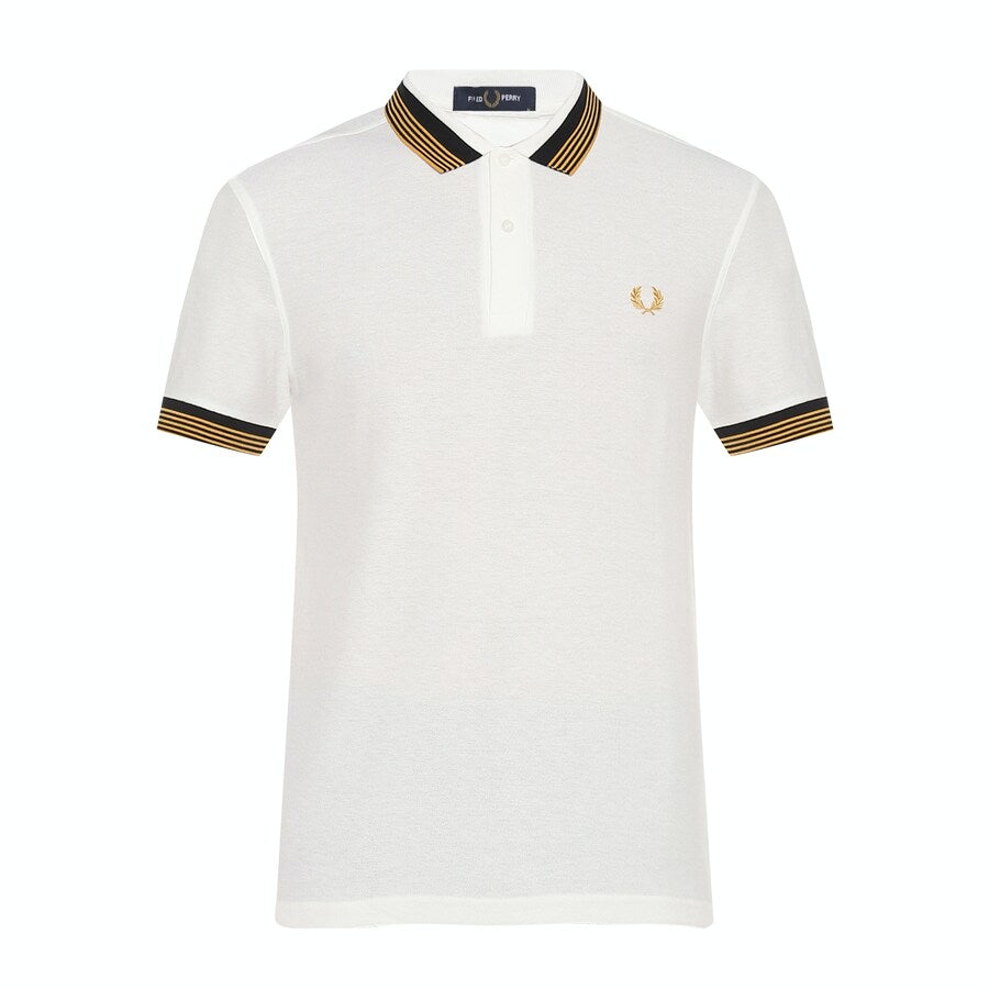 FRED PERRY || Kid's Striped Collar Logo Polo T-Shirt - FASHION MYST 