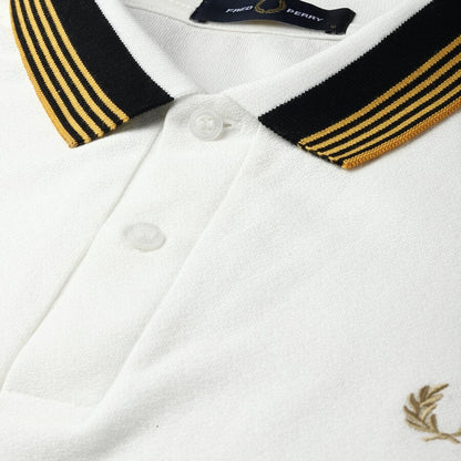 FRED PERRY || Kid's Striped Collar Logo Polo T-Shirt - FASHION MYST 