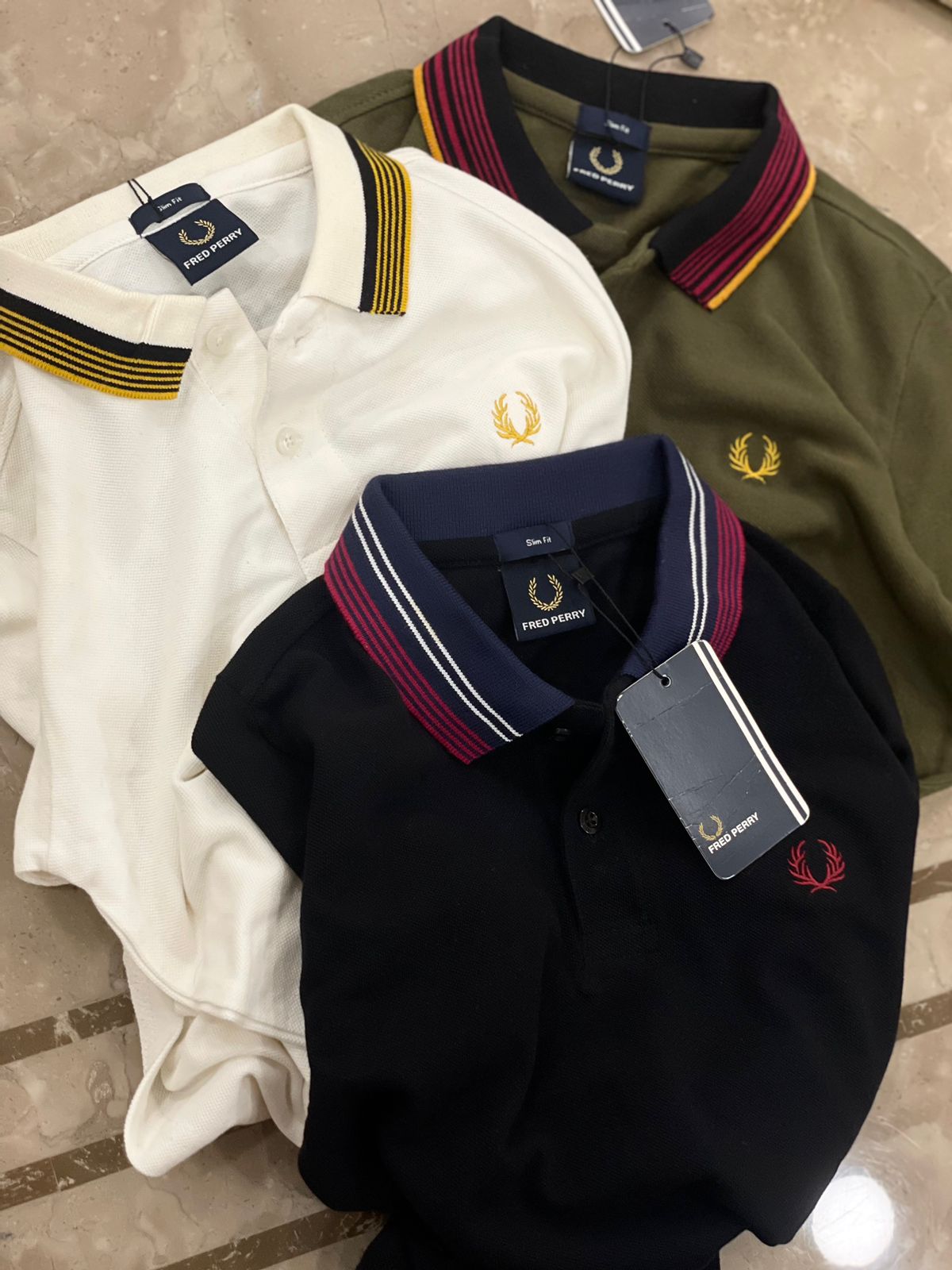 FRED PERRY || Kid's Striped Collar Logo Polo T-Shirt - FASHION MYST 