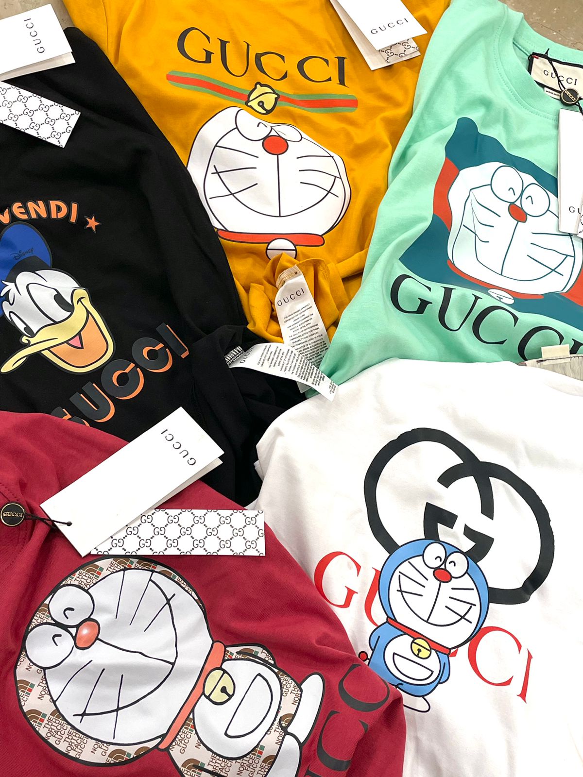 Gucci hotsell doraemon shirt