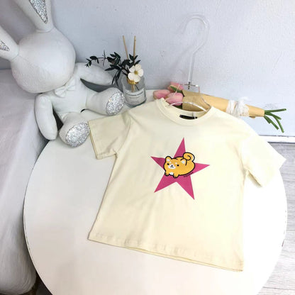 Kawaii printed cotton T-shirt For Kids - FASHION MYST 