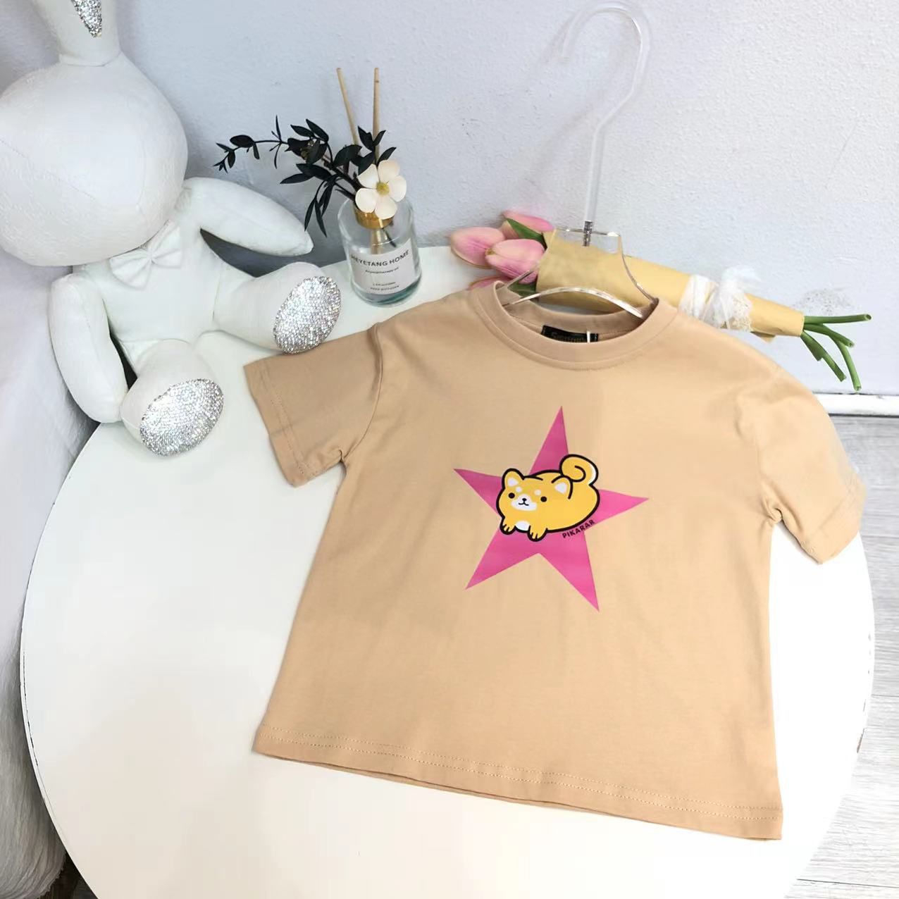 Kawaii printed cotton T-shirt For Kids - FASHION MYST 