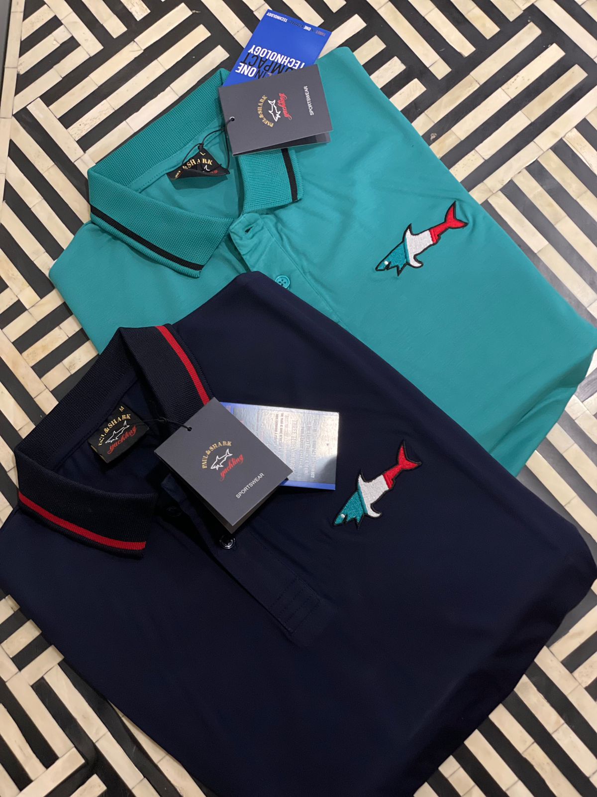 PAUL & SHARK || KID'S TIPPED COLLAR POLO T-SHIRT - FASHION MYST 