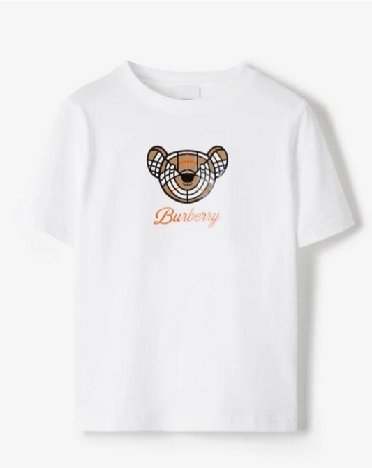 BURBERRY || Roscoe Embossed Bear Face Logo Tees - FASHION MYST 