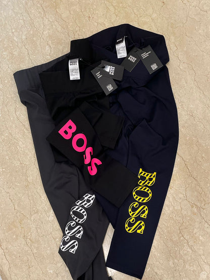 HUGO BOSS || Boss Eleg Logo Leggings - FASHION MYST 