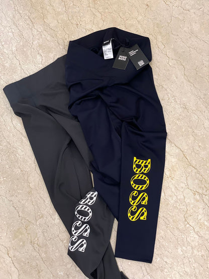 HUGO BOSS || Boss Eleg Logo Leggings - FASHION MYST 