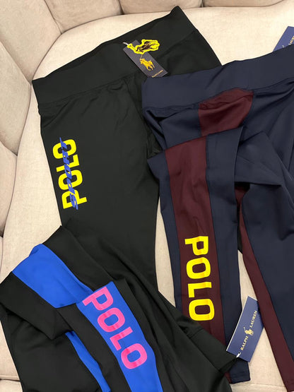 POLO RALPH LAUREN || LOGO STRIPE LEGGINGS - FASHION MYST 