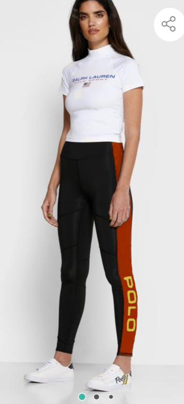 POLO RALPH LAUREN || LOGO STRIPE LEGGINGS - FASHION MYST 