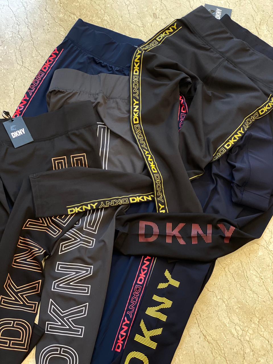 DKNY || Women's Flip Logo Taping High Rise Leggings - FASHION MYST 