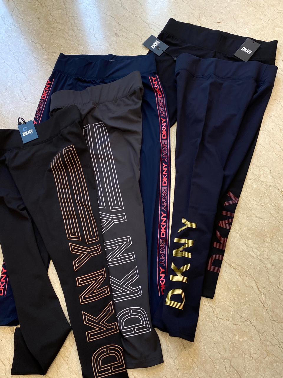 DKNY || Women's Flip Logo Taping High Rise Leggings - FASHION MYST 